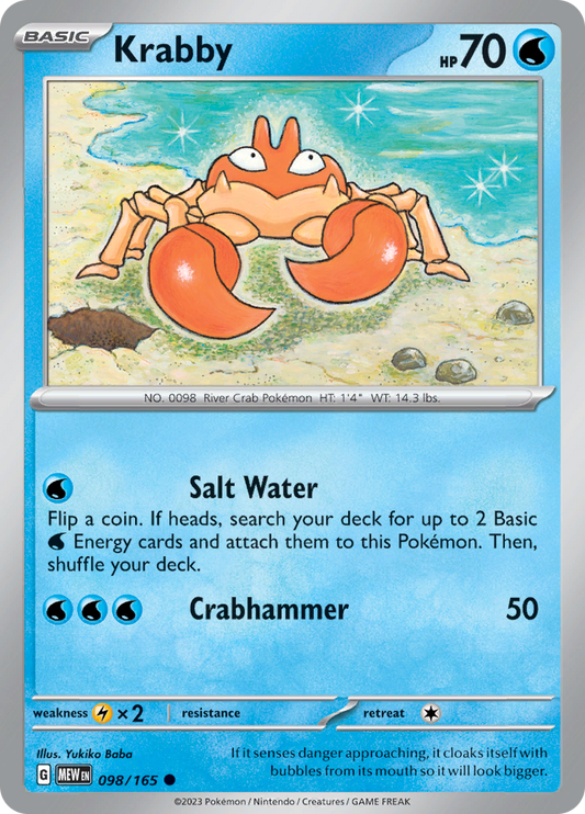 Krabby - 098/165 - Common