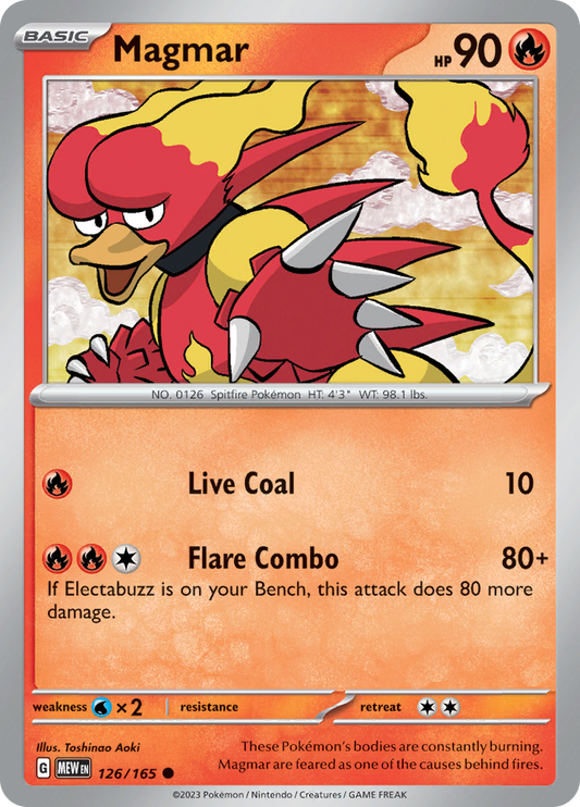 Magmar - 126/165 - Common