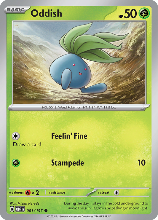 Oddish - 001/197 - Common (Español)