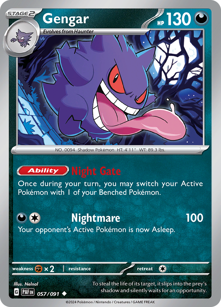 Gengar - 057/091 - Uncommon (Español)