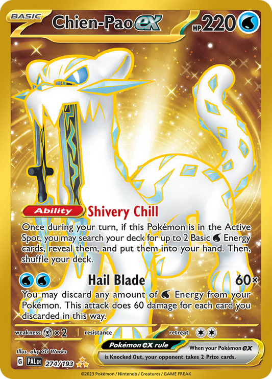 Chien-Pao ex - 274/193 - Gold Secret Rare