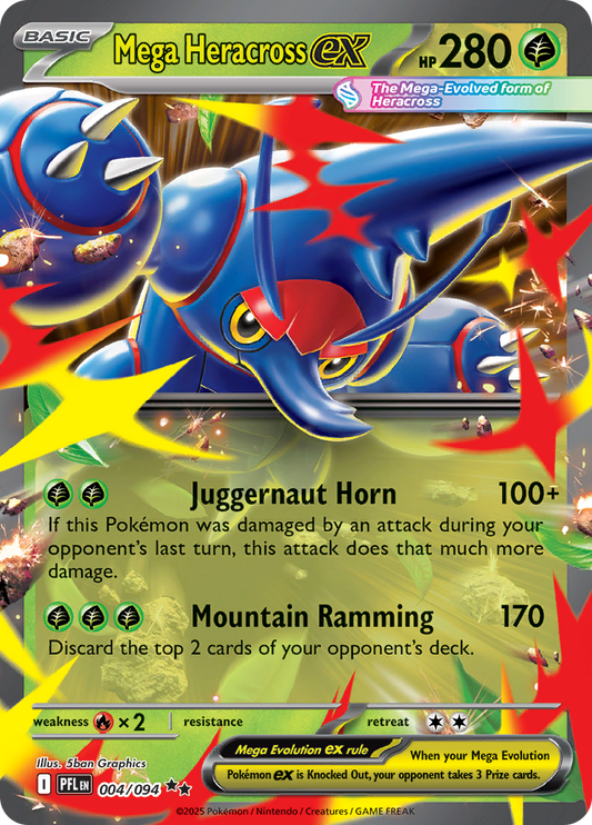Mega Heracross ex - 004/094 - Double Rare