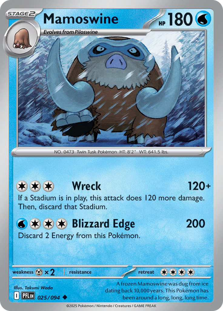 Mamoswine - 025/094 - Uncommon Reverse Holo (Español LA)
