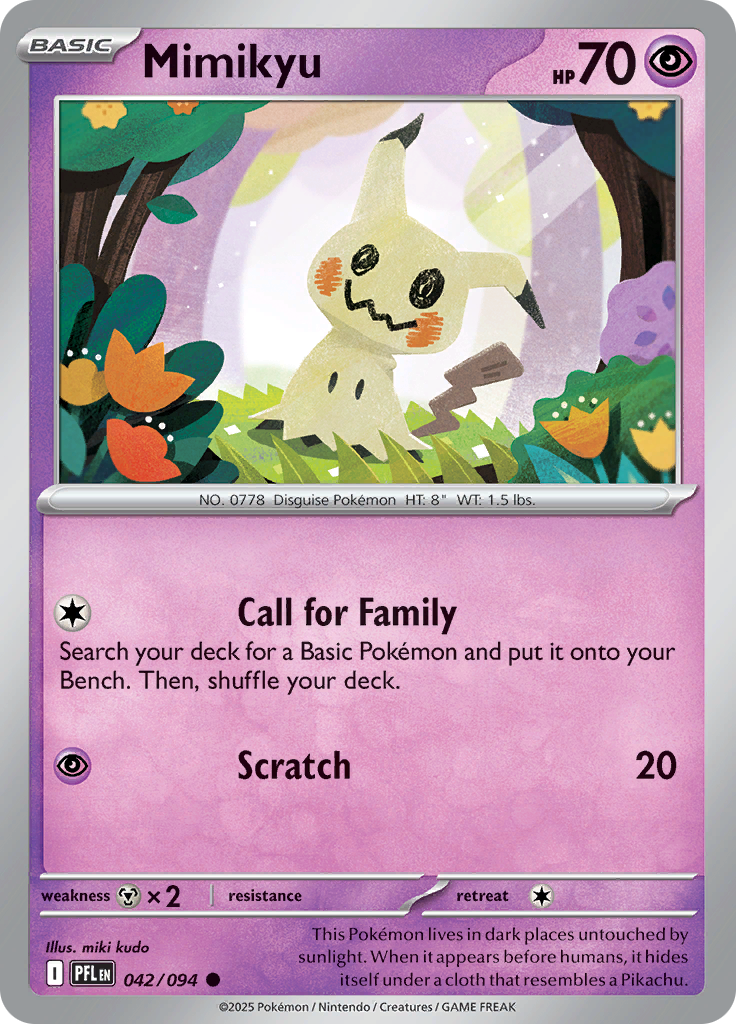 Mimikyu - 042/094 - Common Reverse Holo