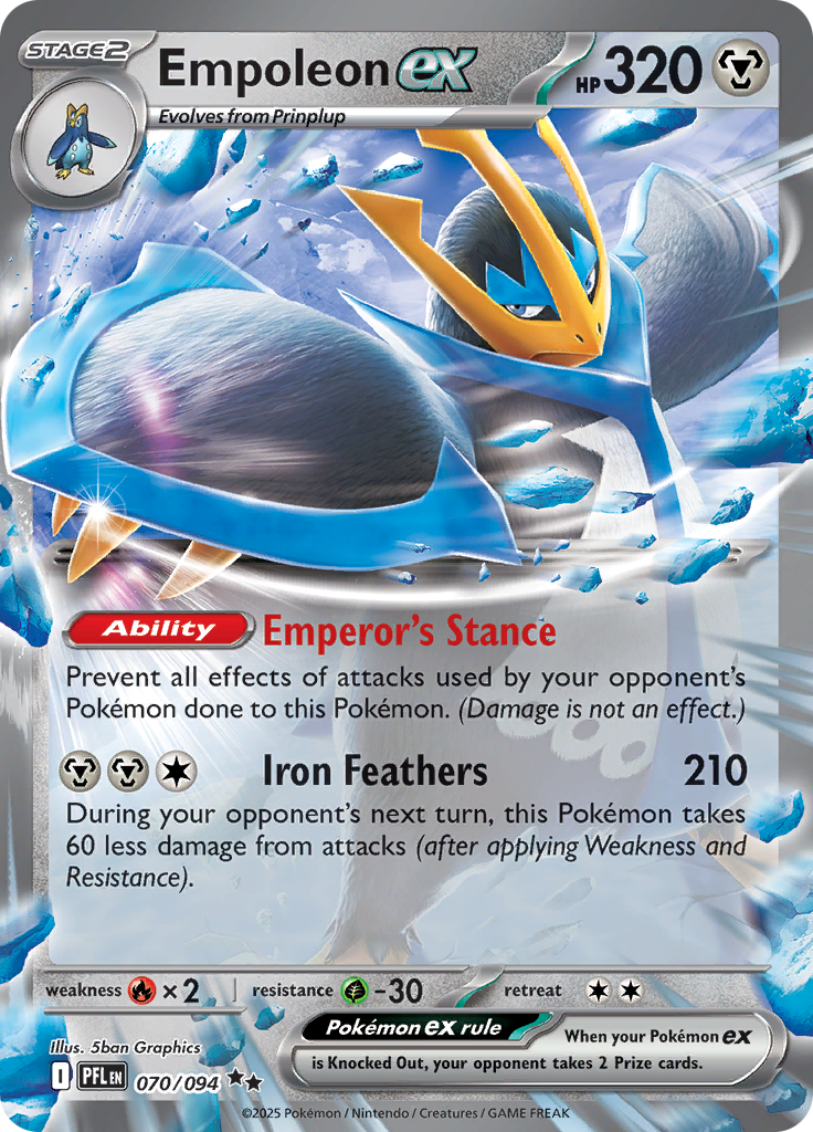 Empoleon ex - 070/094 - Double Rare
