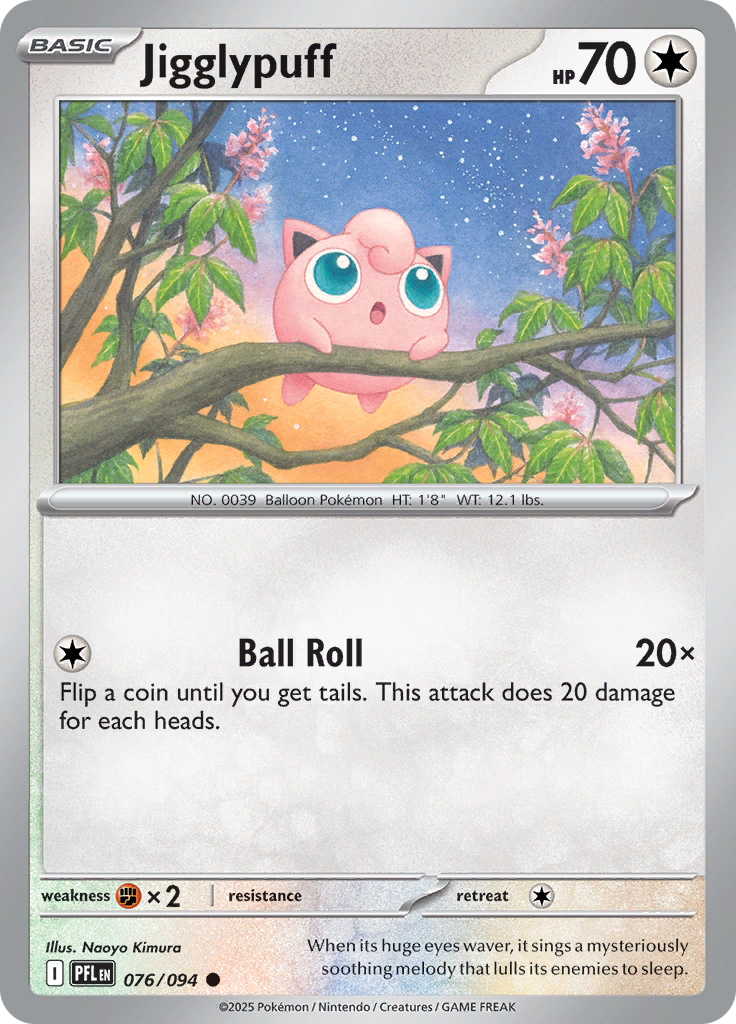 Jigglypuff - 076/094 - Common Reverse Holo (Español LA)