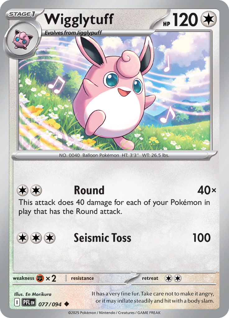 Wigglytuff - 077/094 - Uncommon Reverse Holo