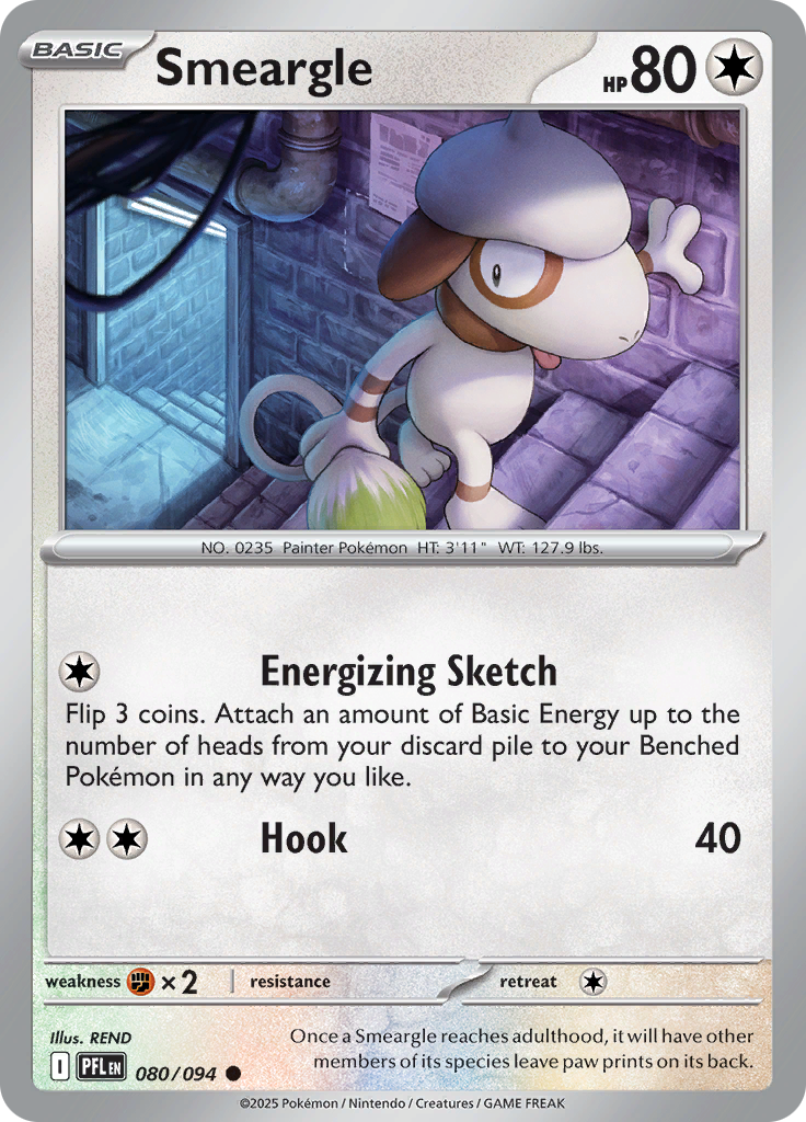Smeargle - 080/094 - Common Reverse Holo (Español LA)