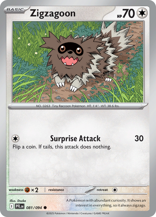 Zigzagoon - 081/094 - Common