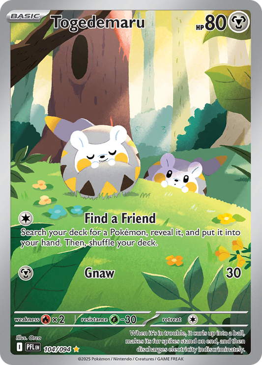 Togedemaru - 104/094 - Art Rare