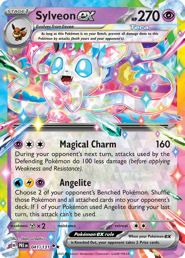 Sylveon ex - 041/131 - Ultra Rare (Prismatic Evolutions Stamp)