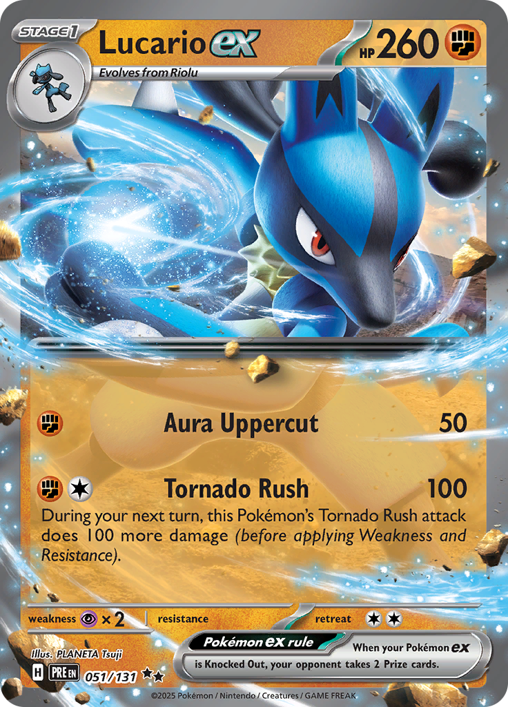 Lucario ex - 051/131 - Ultra Rare (Español)