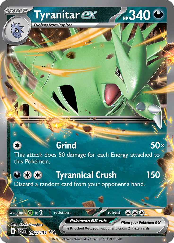 Tyranitar ex - 064/131 - Ultra Rare