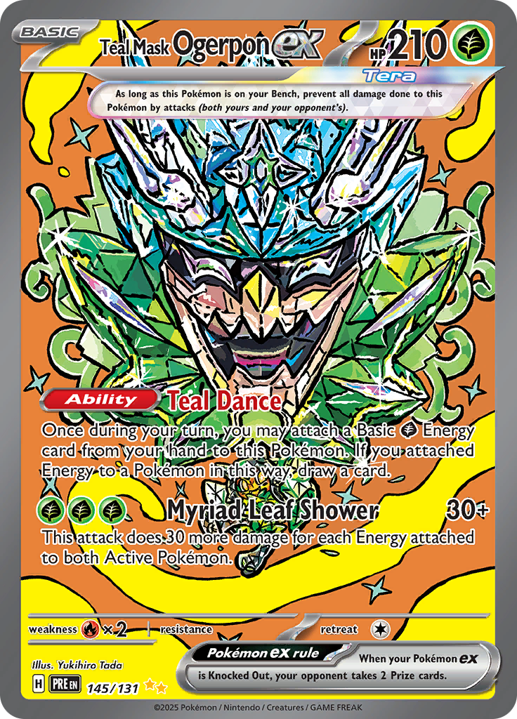 Teal Mask Ogerpon ex - 145/131 - Special Illustration Rare