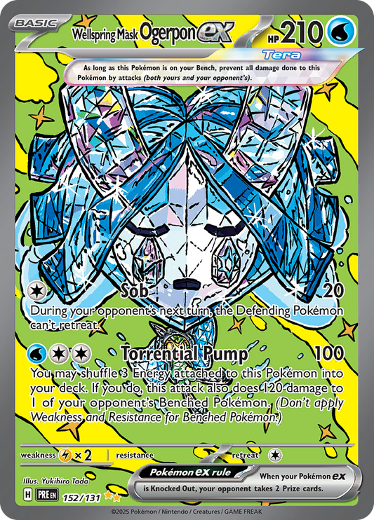 Wellspring Mask Ogerpon ex - 152/131 - Special Illustration Rare