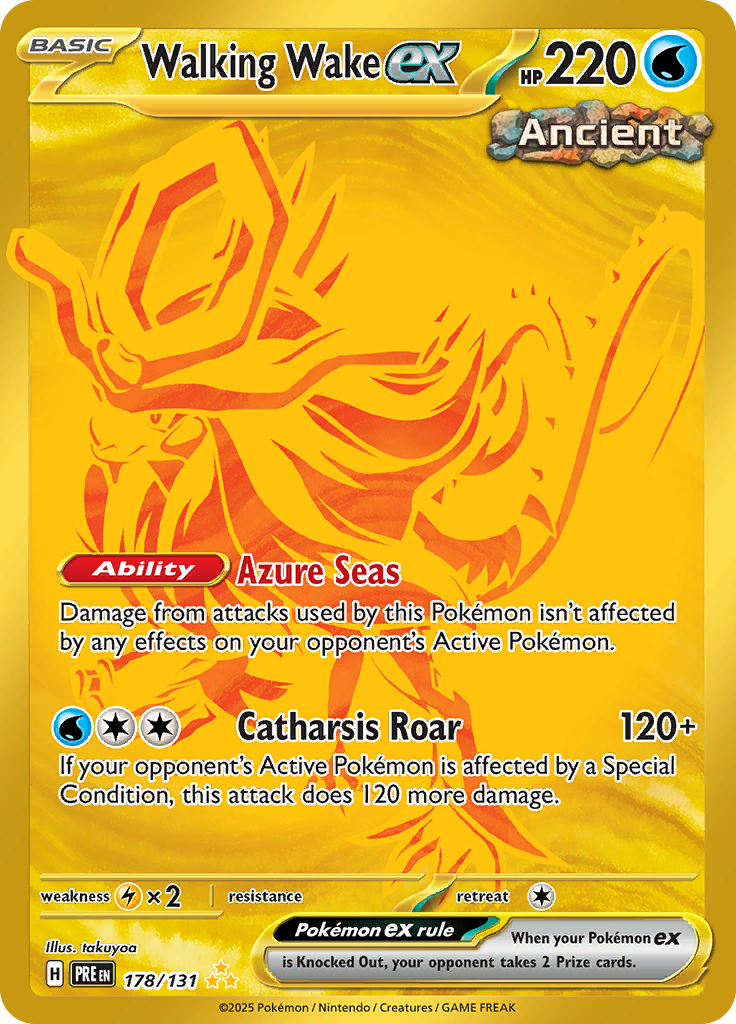 Walking Wake ex - 178/131 - Gold Secret