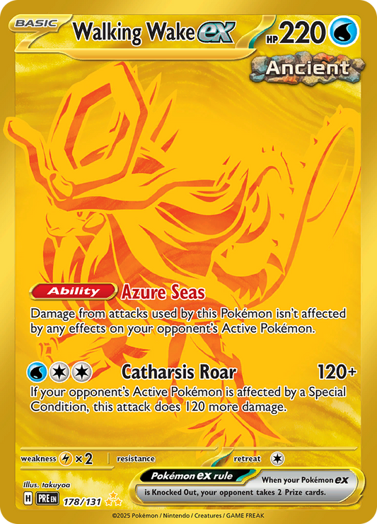 Walking Wake ex - 178/131 - Gold Secret