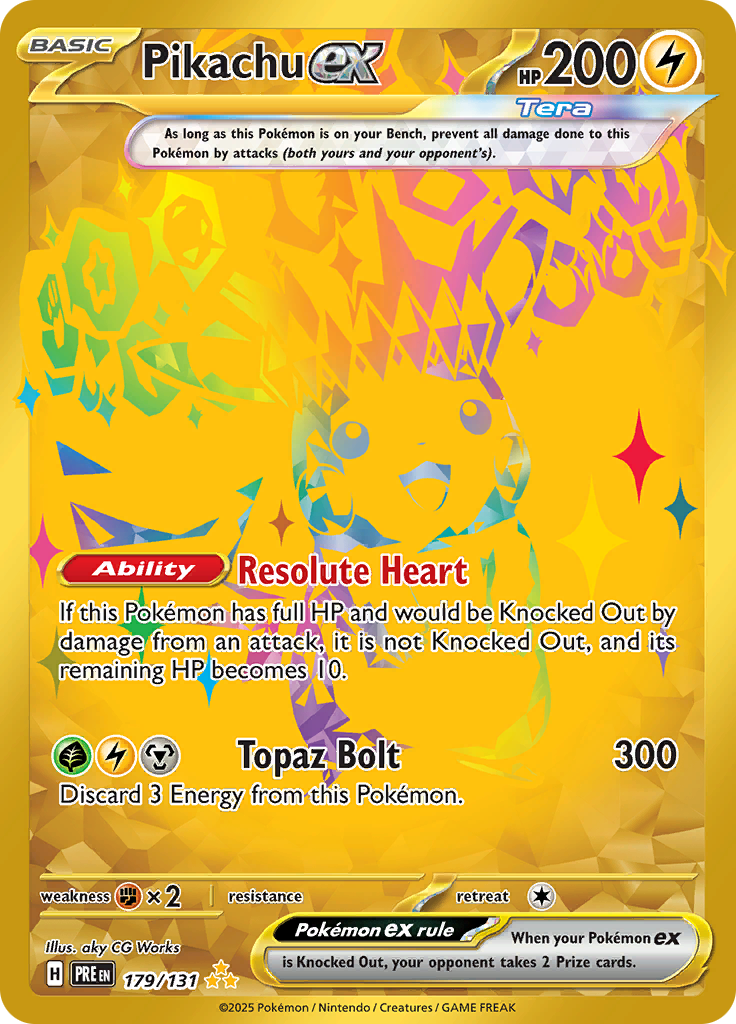 Pikachu ex - 179/131 - Gold Secret
