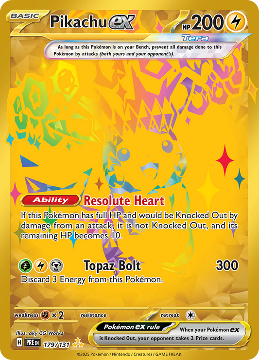 Pikachu ex - 179/131 - Gold Secret