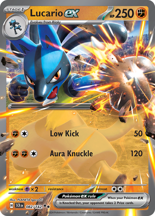 Lucario ex - 082/142 - Ultra Rare (Español)