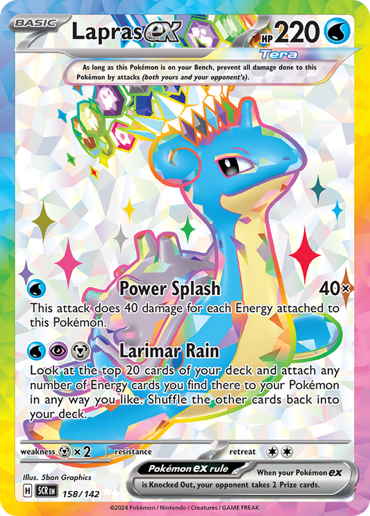 Lapras ex - 158/142 - Full Art Secret Rare