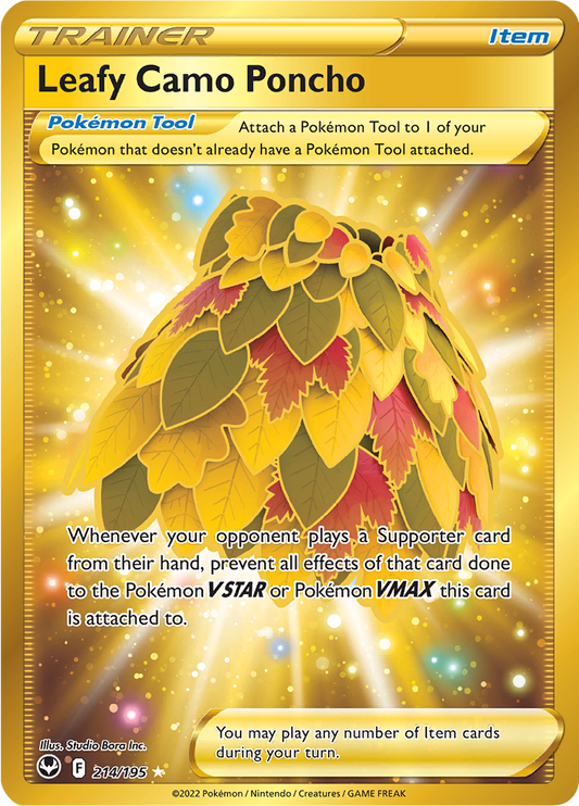 Leafy Camo Poncho - 214/195 - Secret Rare (Español)