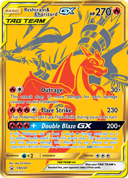 Reshiram & Charizard-GX - SMP247 - Promo