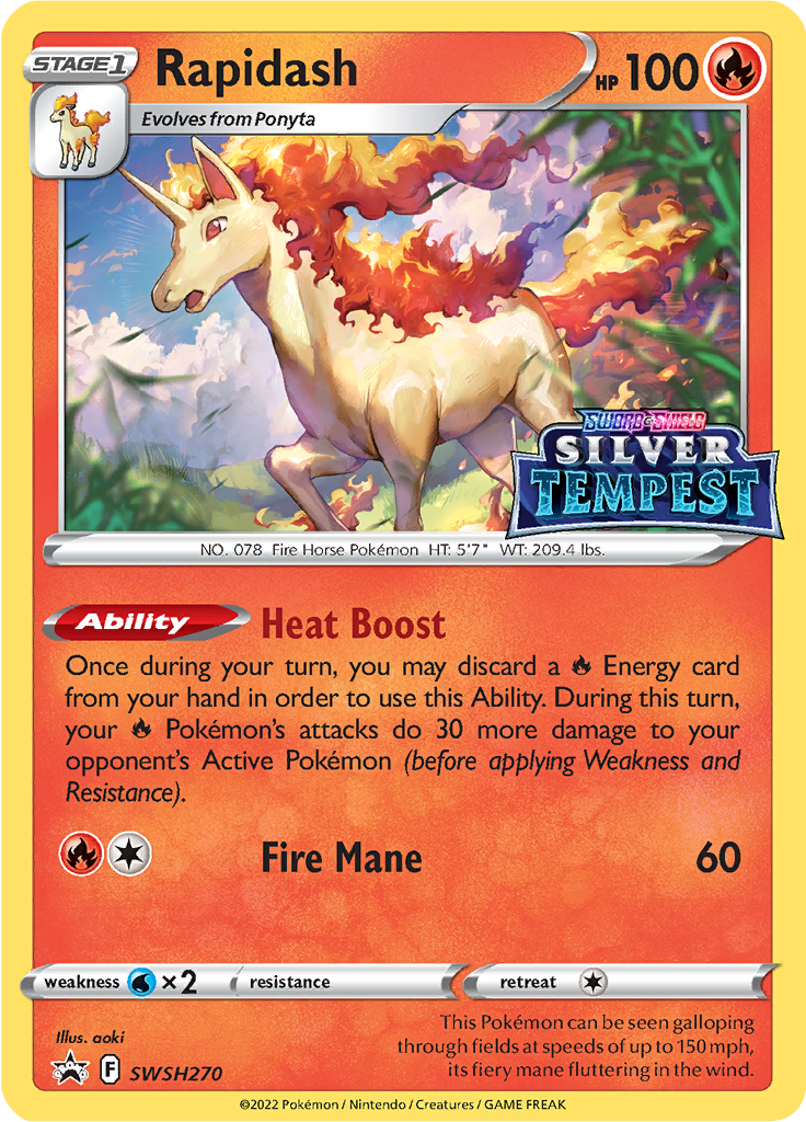 Rapidash - SWSH270 - Holo Promo