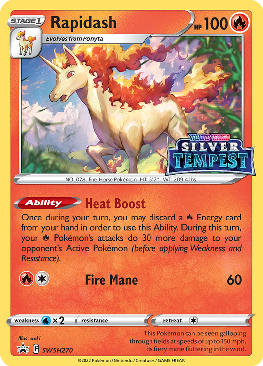 Rapidash - SWSH270 - Holo Promo
