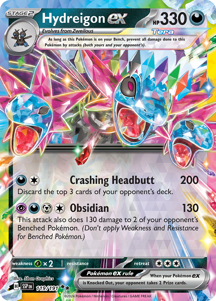 Hydreigon ex - 119/191 - Ultra Rare