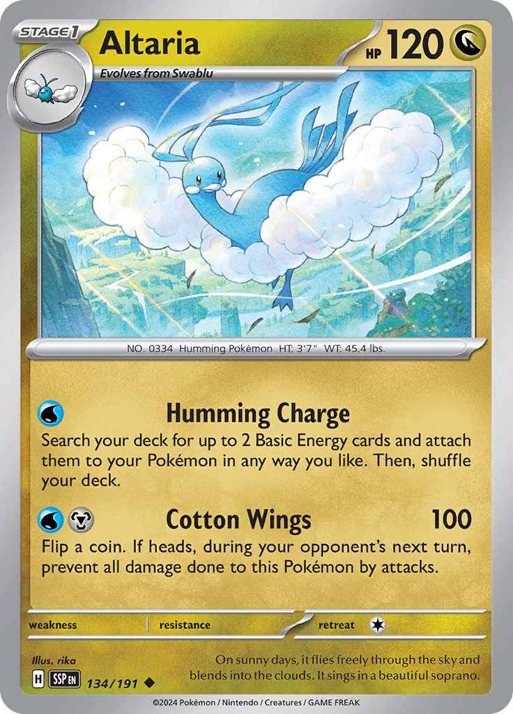Altaria - 134/191 - Uncommon