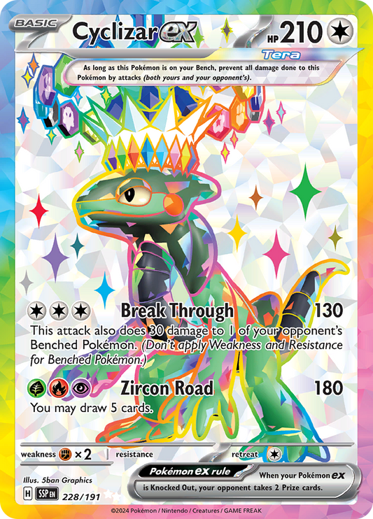 Cyclizar ex - 228/191 - Full Art Secret Rare
