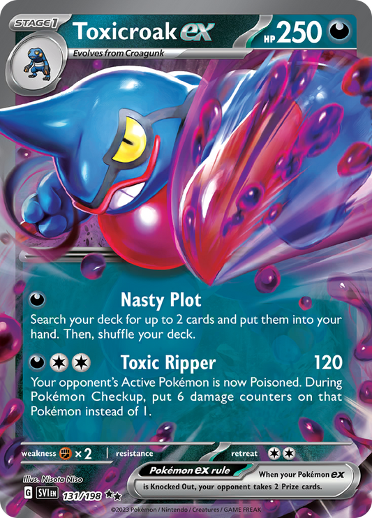 Toxicroak ex - 131/198 - Ultra Rare