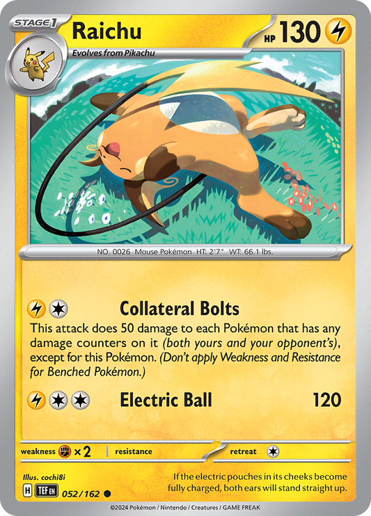 Raichu - 052/162 - Common