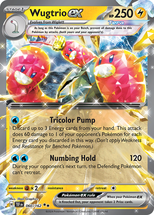 Wugtrio ex - 060/162 - Ultra Rare