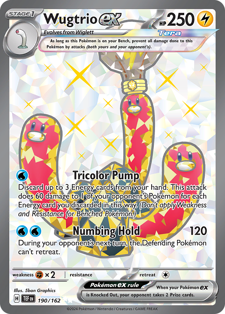 Wugtrio ex - 190/162 - Full Art Secret Rare (Español)