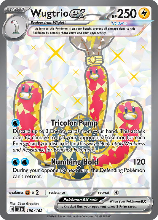 Wugtrio ex - 190/162 - Full Art Secret Rare (Español)