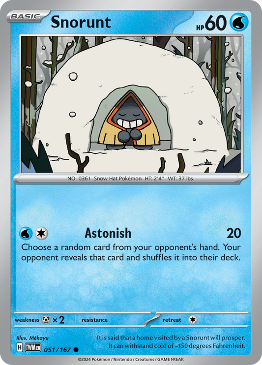 Snorunt - 051/167 - Common (Español)