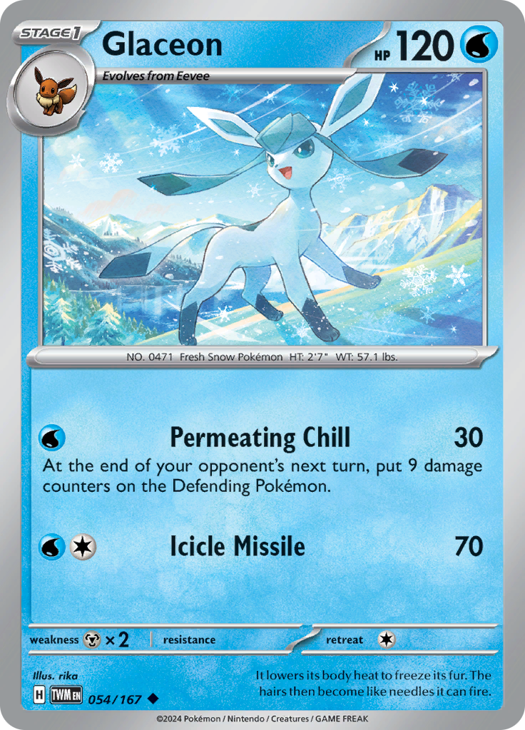 Glaceon - 054/167 - Uncommon (Español)