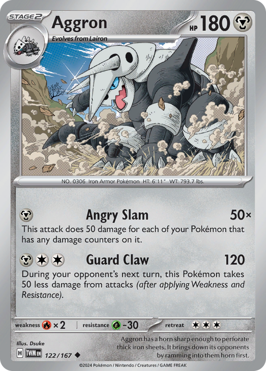 Aggron - 122/167 - Uncommon (Español)