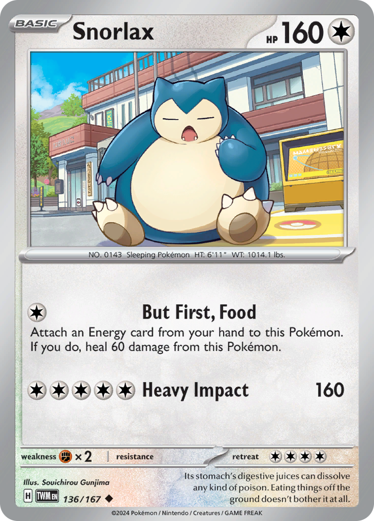 Snorlax - 136/167 - Uncommon (Español)