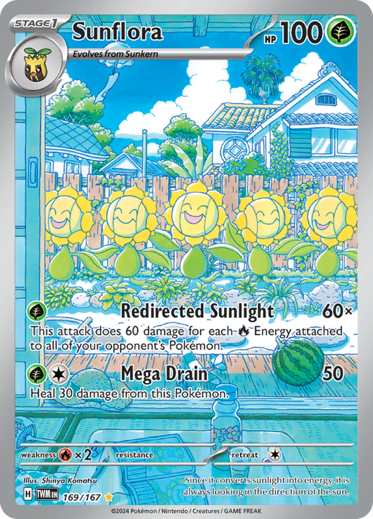 Sunflora - 169/167 - Illustration Rare (Español)
