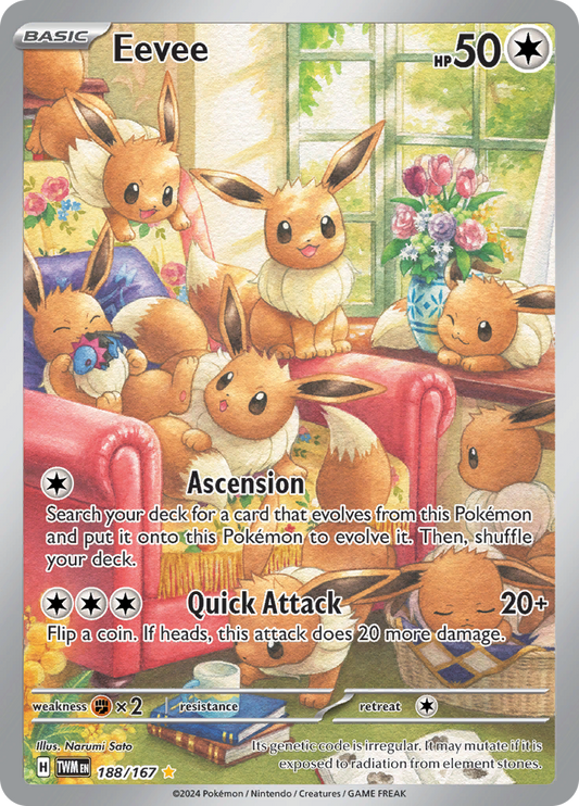 Eevee - 188/167 - Illustration Rare (Español)