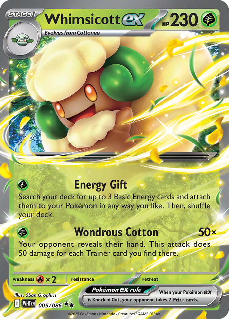 Whimsicott ex - 005/086 - Double Rare