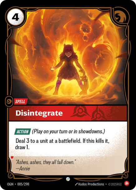 DISINTEGRATE - OGN-005/298 (Foil)