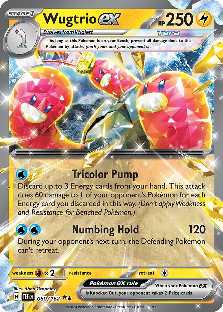 Wugtrio ex - 060/162 - Double Rare