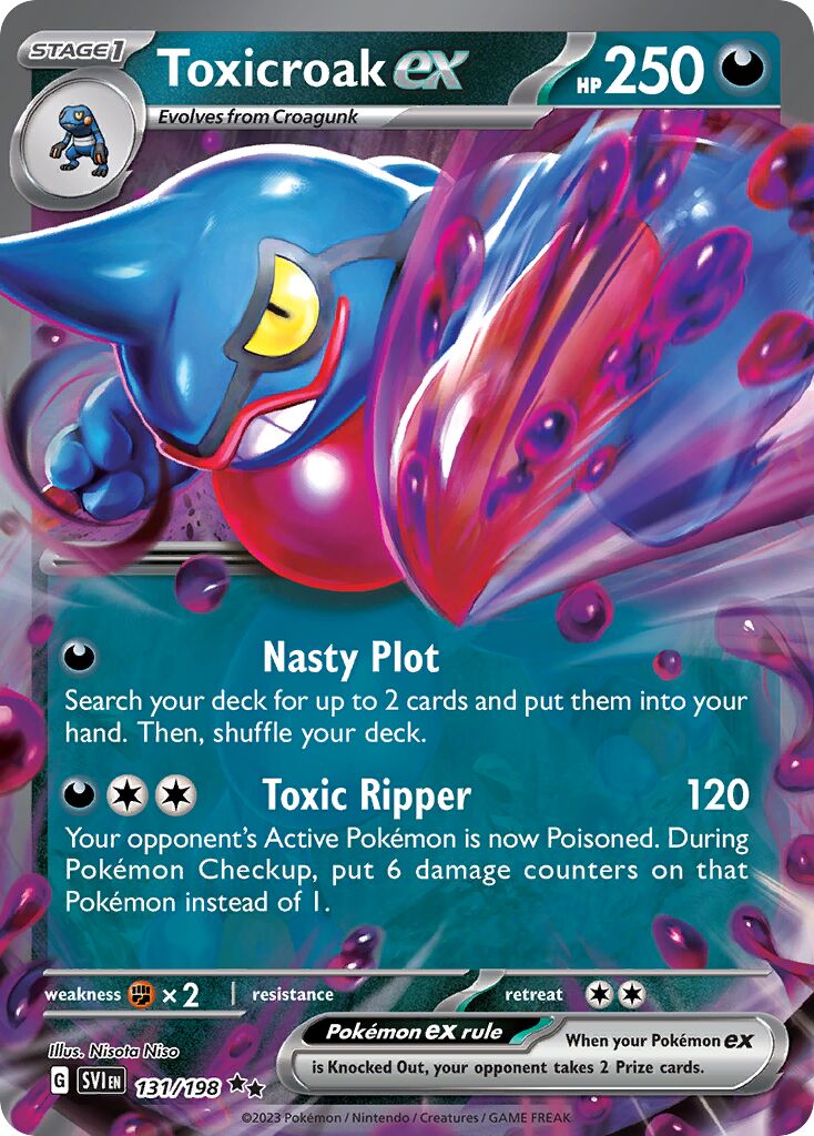 Toxicroak ex - 131/198 - Double Rare