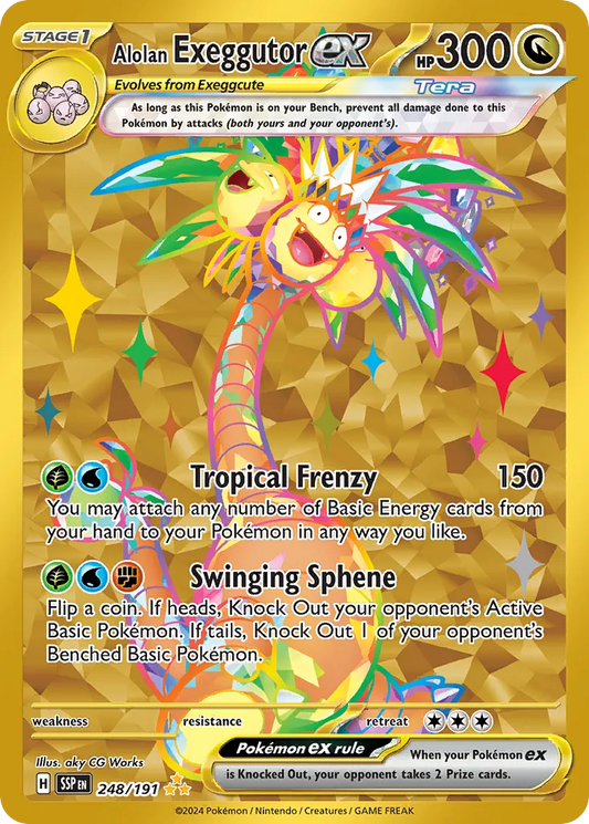 Alolan Exeggutor ex - 248/191 - Hyper Rare