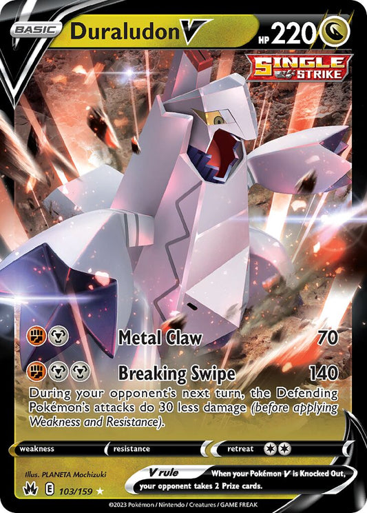 Duraludon V - 103/159 - Holo Rare V