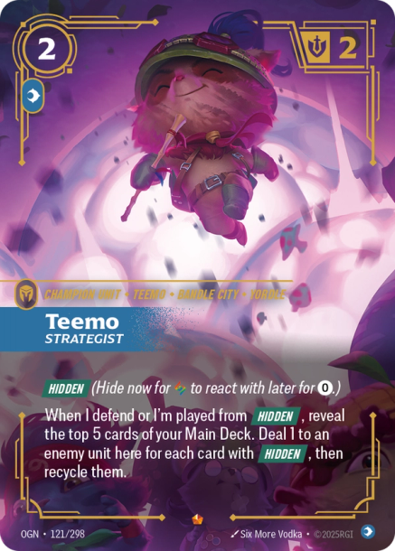 TEEMO, STRATEGIST - OGN-121/298 (Foil)